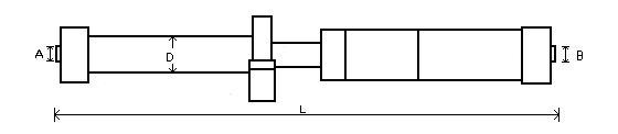 Arbre de transmission, entraînement essieux GKN ref. 28140